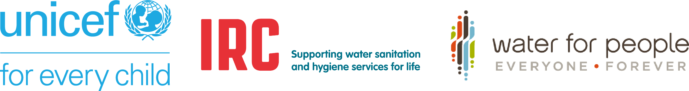 Logo UNICEF, WFP and IRC